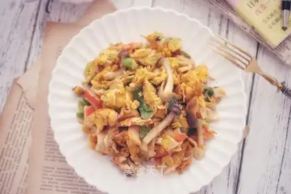 Crab fried eggs