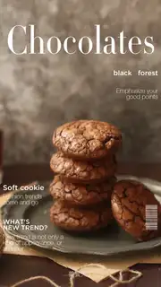 Chocolate Black Forest soft cookies