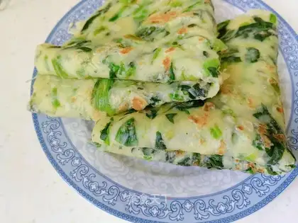 Spinach omelet