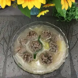 Meatball mushroom soup