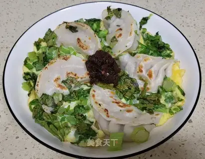 Vegetable eggs and dumplings