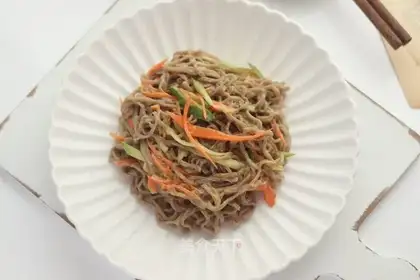 Peanut butter with wheat noodles