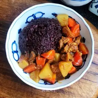 Curry beef and rice