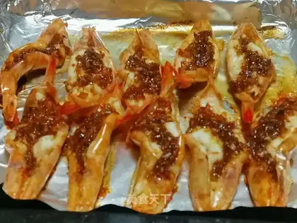 Garlic roasted shrimp