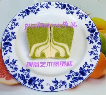 ♪ Tea art steam cake ♪