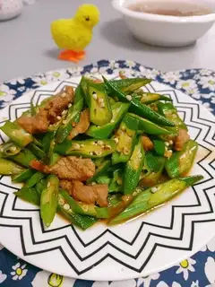 Autumn fried meat