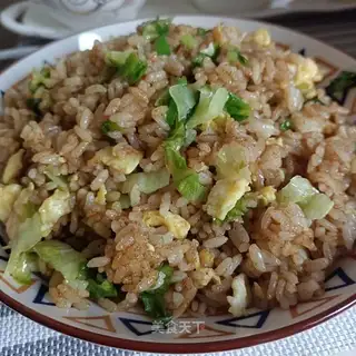 Lettuce curry fried rice