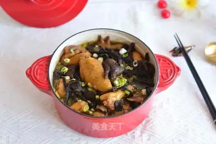 Chicken stew mushrooms