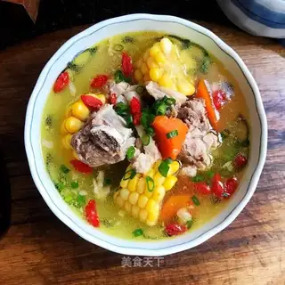 Corn steak soup