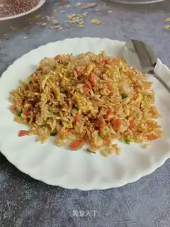 Garlic sauce, fried rice
