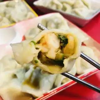 Three fresh dumplings
