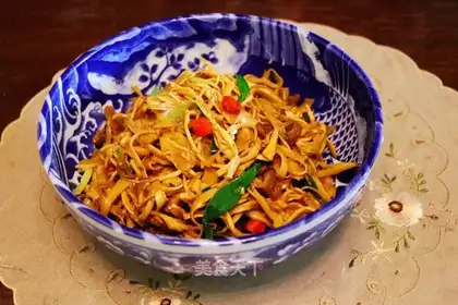 Fried silk