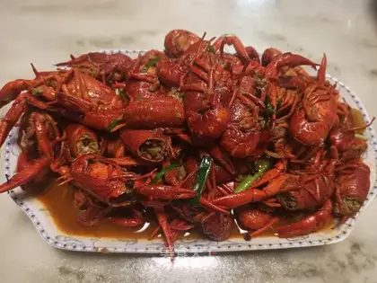 Red burning lobster