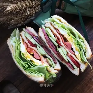 Beef ham sandwich