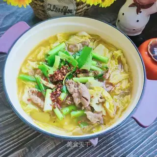 Sour soup, sheep