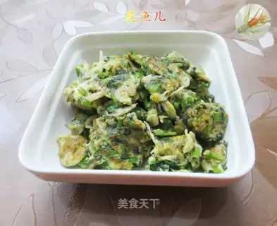 Shrimp skin, fried eggs