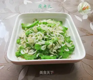 Shrimp skin and bitter melon