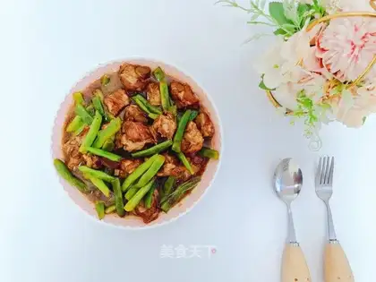 Four seasons of bean roasted ribs