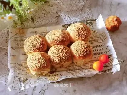 Pizza sesame pancakes