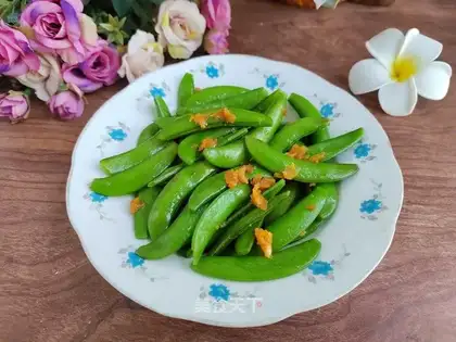 Garlic sweet peas