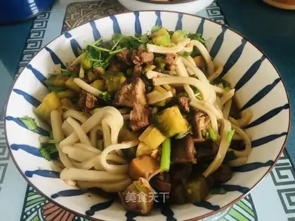 The lamb noodles