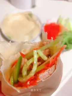 Spring roll with dumplings