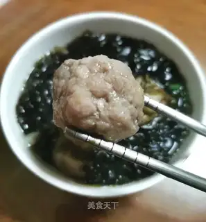 ♪ Purple meatball soup ♪