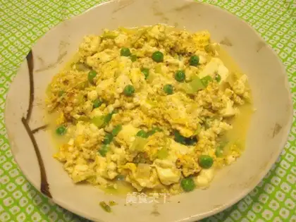 Egg tofu with onion flavor