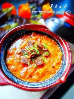 Beef stewed persimmon