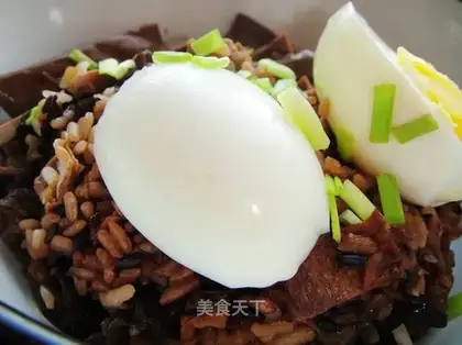 Dried bamboo shoots and soy sauce rice