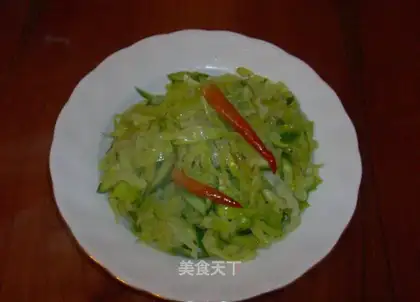 Stir cabbage with stir-fried vegetables