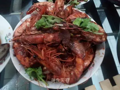 Cooking prawns