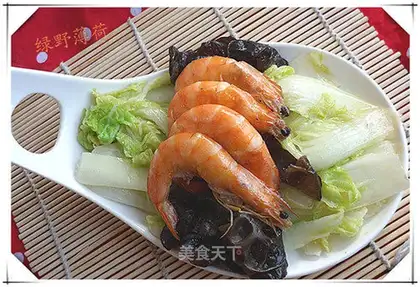 stir-fried baby vegetable with shrimp