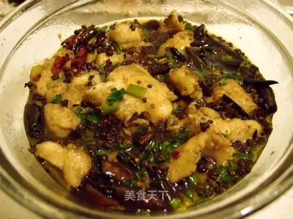 boiled fish