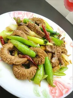 stir-fried kidney flower with green onions