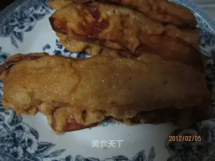 Crispy fried sweet potatoes