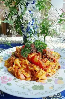 Baked clam shell pasta