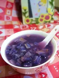 Purple sweet potato sago syrup