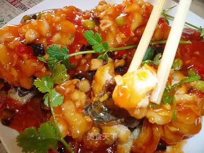 Sweet and sour squirrel fish