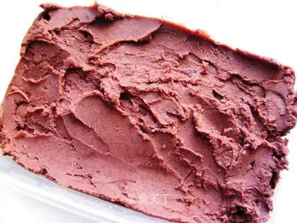 Homemade red bean paste