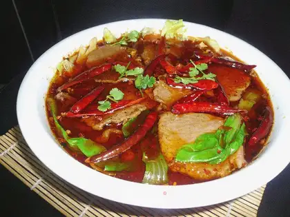 boiled pork slices