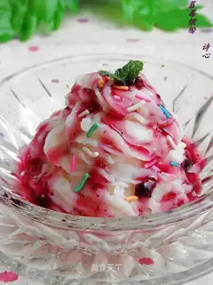 Blueberry Colorful Ice Cream