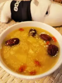 Apple rice porridge