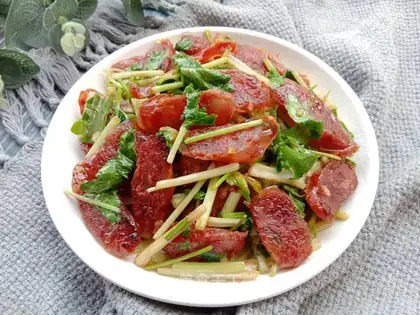 Celery, wide sausage