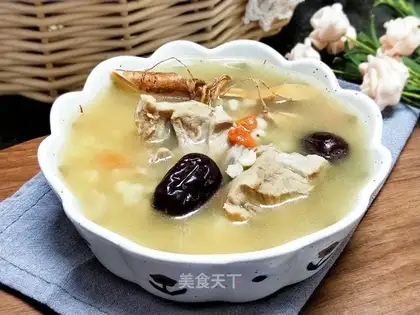 Five fingers of peach soup