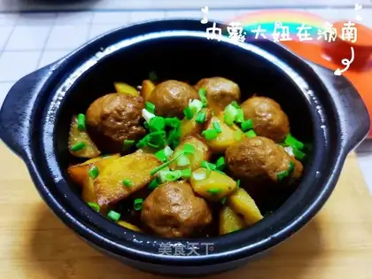 Peasing cowball potatoes