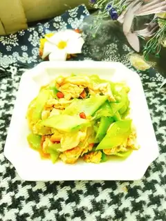 cucumber fried eggs