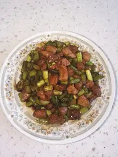 Garlic fried meat