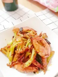 Shrimp with casserole