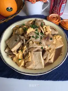 Egg mushroom tofu